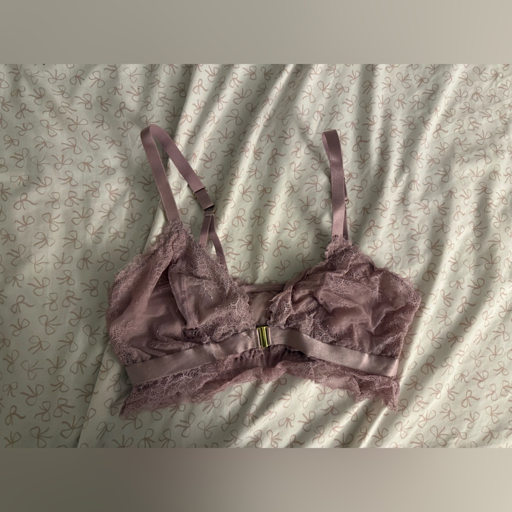 Auden Dusty Purple Front Clasp Bralette
